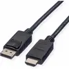 Image de Roline DisplayPort   HDMI (Typ A) (1.50 m), Câble vidéo, Noir