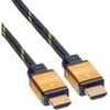 Image de Roline HDMI (Typ A)   HDMI (Typ A) (10 m), Câble vidéo, Or, Noir