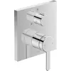 Image de Duravit, Robinetterie de salle de bains, Mitigeur monocommande douche C.1 encastré avec inverseur carré chromé