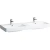 Image de Laufen, Lavabo, Lavabo double PRO S 1300x460mm m ÜL sans trou pour robinet blanc LCC (460 mm, 1300 mm)