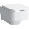 Image de Laufen, Cuvette toilettes + bidet, WC mural PRO S sans rebord blanc