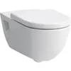 Image de Laufen, Cuvette toilettes + bidet, WC suspendu PRO rinçage profond saillie 700mm blanc