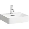 Image de Laufen, Lavabo, Lavabo à poser VAL 450x420mm avec cuvette 1 HL blanc (420 mm, 450 mm)