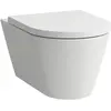 Image de Laufen, Cuvette toilettes + bidet, WC à faible profondeur sans rebord Kartell mural blanc H8203370000001