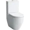 Image de Laufen, Cuvette toilettes + bidet, Pro WC au sol, chasse deau profonde, pour réservoir de chasse à poser, sans marge de rinça