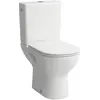 Image de Laufen, Cuvette toilettes + bidet, Combiné WC au sol LUA profond 360x650mm sortie verticale blanc