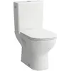 Image de Laufen, Cuvette toilettes + bidet, Combiné WC au sol LUA profond 360x650mm sortie horizontale blanc