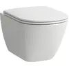 Image de ROCA, Cuvette toilettes + bidet, WC suspendu LUA profond 360x520mm, avec fixation. fixation blanc
