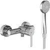 Image de Laufen, Robinetterie de salle de bains, Lua Mitigeur de douche, apparent, avec accessoires, chromé, H3310810041311