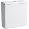 Image de Laufen, Réservoir de chasse d'eau, PRO Réservoir de chasse, rinçage à 2 quantités, 6 L, entrée deau latérale, blanc, H8299