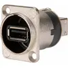 Image de Neutrik Nausb-W, Câble + prise électronique, Argent
