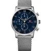 Image de Tommy Hilfiger, Montre, Kane, Argent, (Montre analogique, 44 mm)
