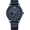 Image de Tommy Hilfiger, Montre, Damon, Bleu, (Chronographe, Montre analogique, 44 mm)