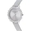 Image de Olivia Burton, Montre, Analogue Quartz Watch with Silver Leather Strap for Women OB16US52 Silver belt, Argent, (Horloge analogique, 30 mm)