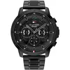 Image de Tommy Hilfiger, Montre, Luca, Noir, (Horloge analogique, 50 mm)