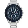 Image de Tommy Hilfiger, Montre, Clark, Bleu, Argent, (Horloge analogique, 46 mm)