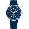 Image de Tommy Hilfiger, Montre, Drie-wijzers quartz horloge voor jongeren met blauwe siliconen band - 1720047, Bleu, (Horloge analogique, 36 mm)
