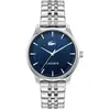 Image de Lacoste, Montre, Lisbon, Bleu, Turquoise, Argent, (Horloge analogique, 42 mm)
