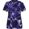 Image de Odlo, Femmes, T-shirt fonctionnel, Zeroweight Chill Tec Print T Shirt Crew Neck (S), Violet, S