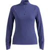 Image de Odlo, Femmes, T-shirt fonctionnel, Zeroweight Warm Laufoberteil mit Halbreissverschluss 2.0 (S), Bleu, Violet, S