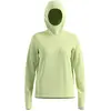 Image de Odlo, Femmes, T-shirt fonctionnel, Laufhoodie Essential Thermal (M), Vert, Jaune, M