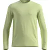 Image de Odlo, Hommes, T-shirt fonctionnel, Essentials Seamless Langarm-Laufshirt (M), Jaune, Gris, Vert, M