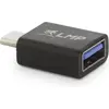 Image de LMP Adaptateur USB-C - USB-A (USB-A, 2 cm), Adaptateur données + vidéo, Noir