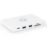 Image de Dicota Portable 9 en 1 (USB-C, 9 ports), Station d’accueil + hub USB, Blanc
