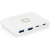 Image de Dicota Portable 4-in-1 (USB-C, 4 ports), Station d’accueil + hub USB, Blanc
