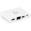 Image de Dicota Portable 4 en 1 (USB-C, 4 ports), Station d’accueil + hub USB, Blanc