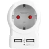 Image de Skross, Adaptateur de voyage, 1500282 Prise intermédiaire avec USB Blanc