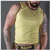 Image de Macho Underwear, Hommes, T-shirt, Chemise Macho Jaune S/M, Jaune, (M)