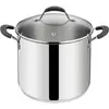 Image de Lagostina Pot de trempe avec couvercle en verre Acier, Poêle + casserole, Argent