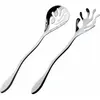 Image de Alessi Couverts à salade MEDITERRANEO argenté, Couverts de service, Argent