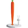 Image de Alessi Bunny Carrot, Distributeur d'essuie-tout, Orange, Blanc