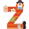 Image de Sevi, Lettre en bois + en tissu, Clown Z