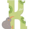 Image de Sevi, Lettre en bois + en tissu, Animaux K