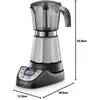 Image de De'Longhi EMKP 63.B Alicia, Cafetière moka, Argent