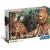 Image de Clementoni Compact 500 pièces - Wild Cats (500 pièces)