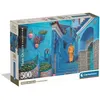 Image de Puzzle compact Blue Street of Chefchaouen Clementoni 500 pièces