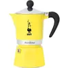 Image de Bialetti RAINBOW 3TZ jaune Primavera 2024, Cafetière moka, Noir, Argent, Jaune