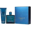 Image de Versace, Set cadeau beauté, Eros Travel Set 50ml Eau De Toilette Vaporisateur + 100ml Gel Douche (Coffret de parfum)