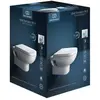 Image de Ideal Standard, Réducteur WC + pot, Ensemble WC suspendu i.life A cuvette sans rebord blanc avec siège T467101