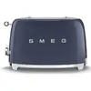 Image de Smeg Toaster TSF01NBEU, Grille-pain, Argent, Bleu