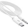 Image de Cellularline Câble audio AUX 100cm USB C USB Type-C vers jack 3,5mm (1 m, Câble AUX), Câble audio