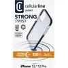 Image de Cellularline Tetra Force Shock-Twist (Apple iPhone 12, Apple iPhone 12 Pro), Coque pour téléphone portable, Transparent, Noir