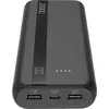 Image de Cellularline Banque de puissance 20000 - Noir (20000 mAh, 12 W, 74 Wh), Chargeur de secours, Noir