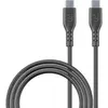 Image de Cellularline Fast Charging 200cm schwarz 5A/100W, USB Type-C auf USB Type-C (2 m, 100 W), Câble USB