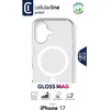 Image de Cellularline Gloss MagSafe Case MAG (Apple iPhone 17), Coque pour téléphone portable, Transparent