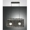 Image de Fabas Luce, Suspension, Suspension Glicine E27 2000x300mm noir (E27)